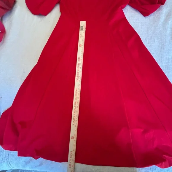 Boden Classic Red Midi Dress w Flutter Sleeves NEW Women US 10R DO132 Red - Picture 7 of 16